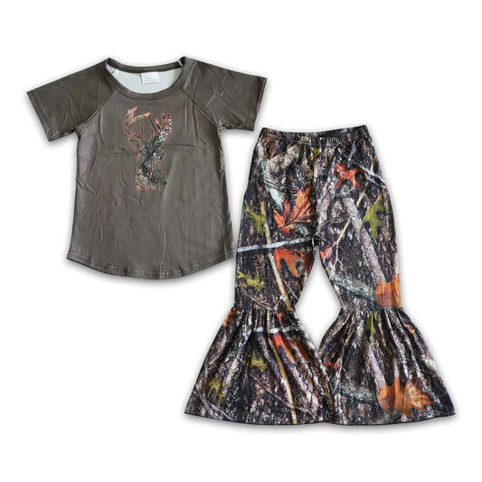 Camo Deer Boutique Girls Outfit