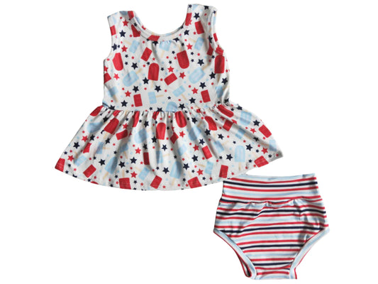 July 4th Popsicle Bummies Set