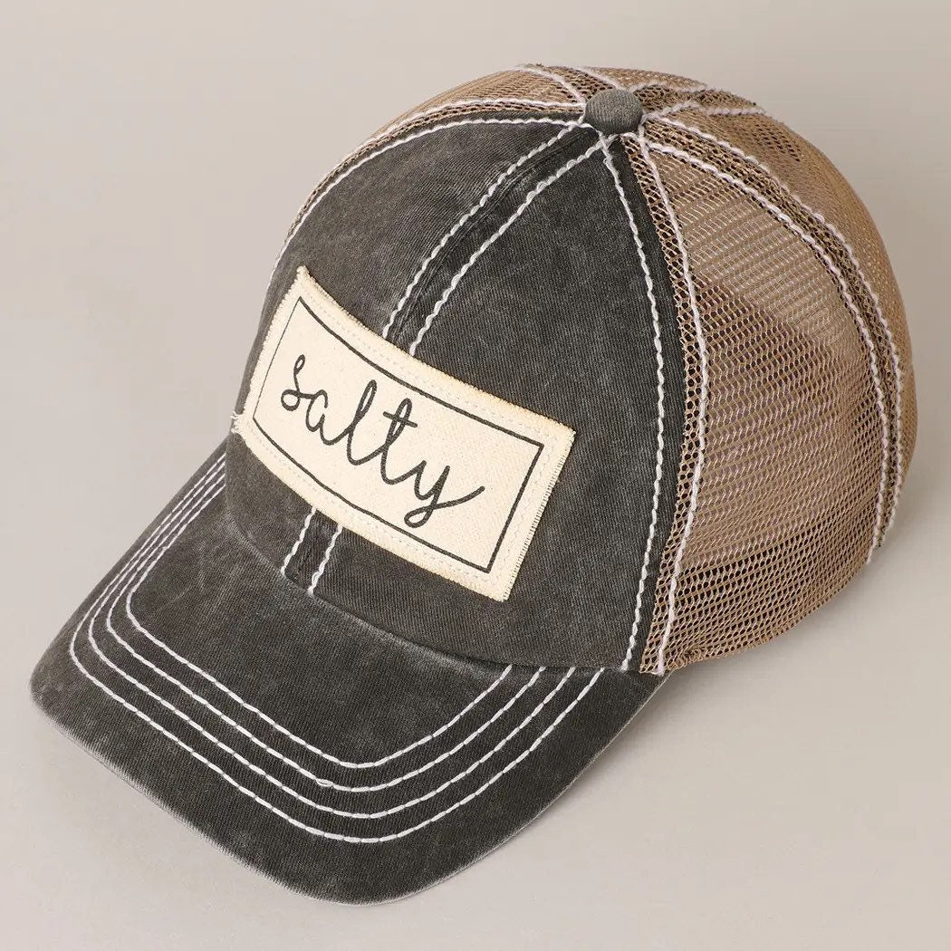 Salty Patch Mesh Beach Baseball Hat/Cap For Women