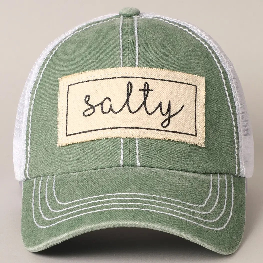 Salty Patch Mesh Beach Baseball Hat/Cap For Women